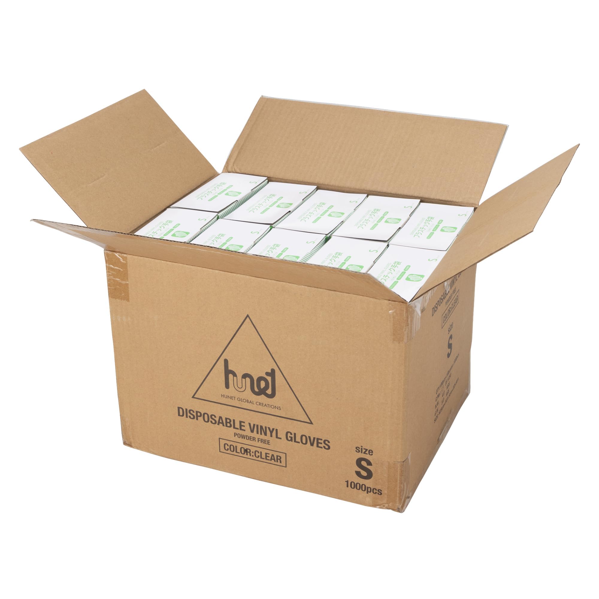 Amazon.co.jp: [ヒューネット] プラスチック手袋（PVC） パウダー