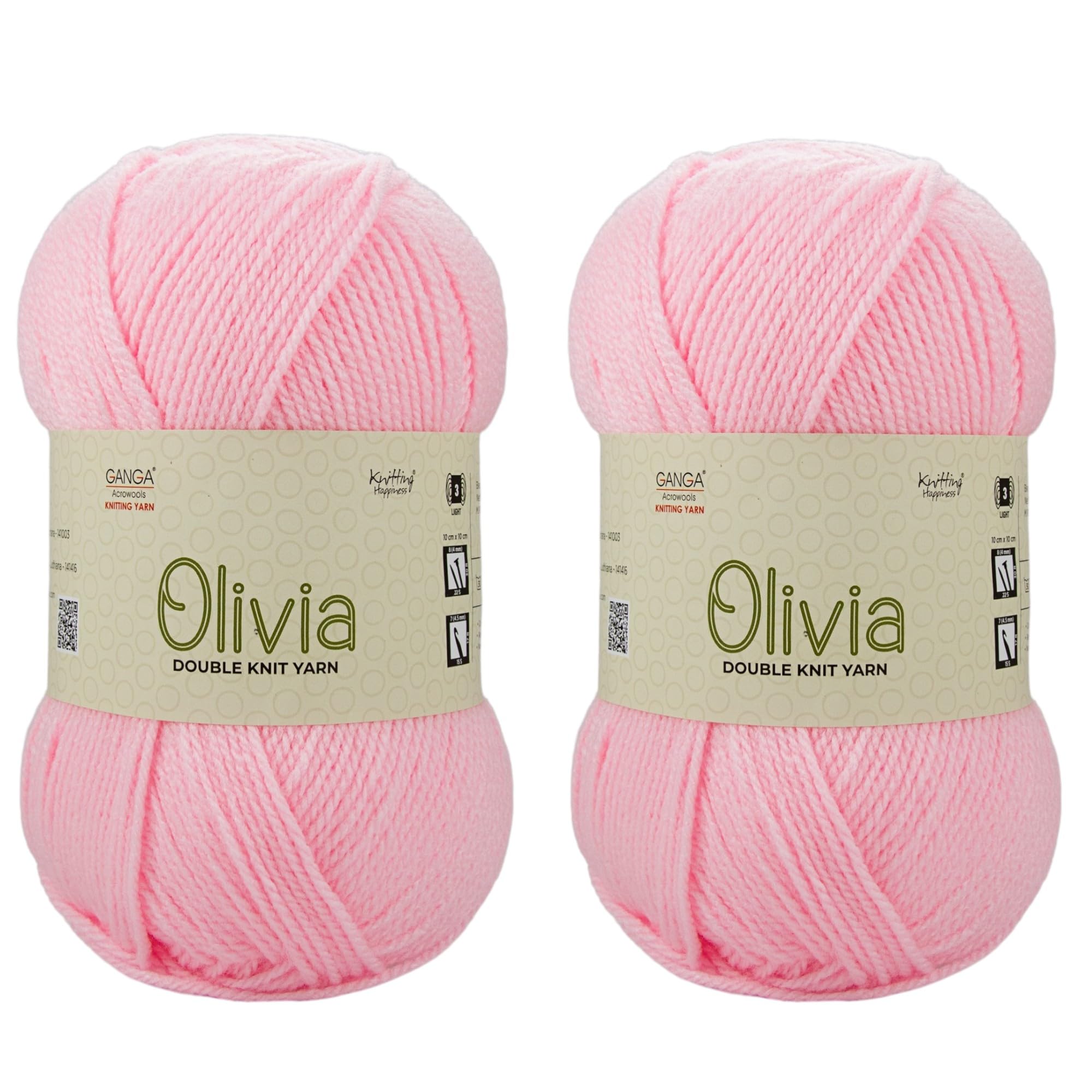 Ganga Acrowools Olivia Yarn - Maroon (2 Balls) -28 Ganga Acrowools Olivia Yarn - Maroon (2 Balls) -28