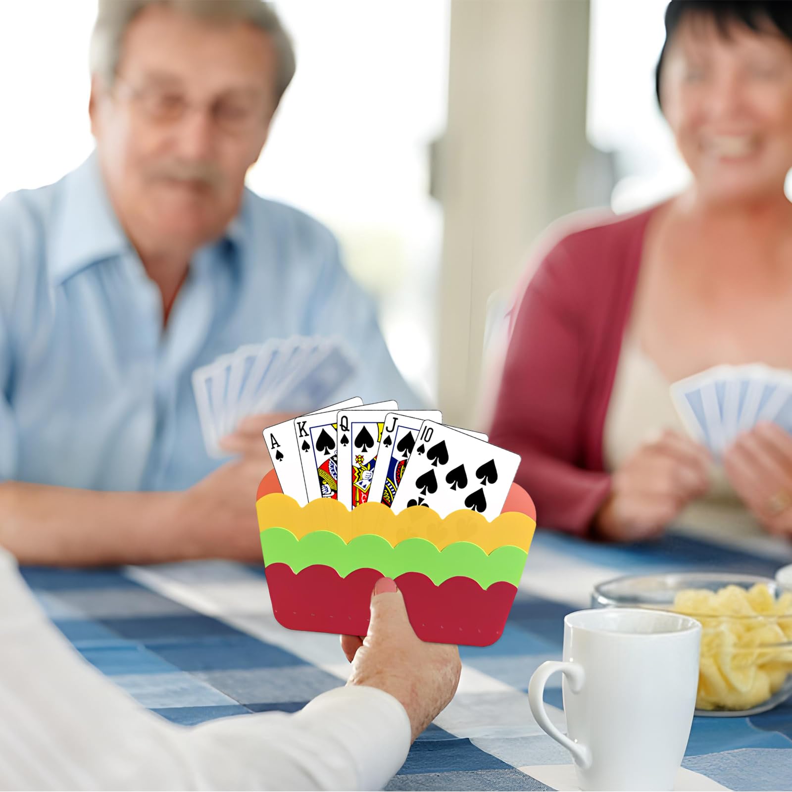 Porte-cartes 4 pièces pour enfants, support de cartes à jouer, support Porte-cartes 4 pièces pour enfants, support de cartes à jouer, support