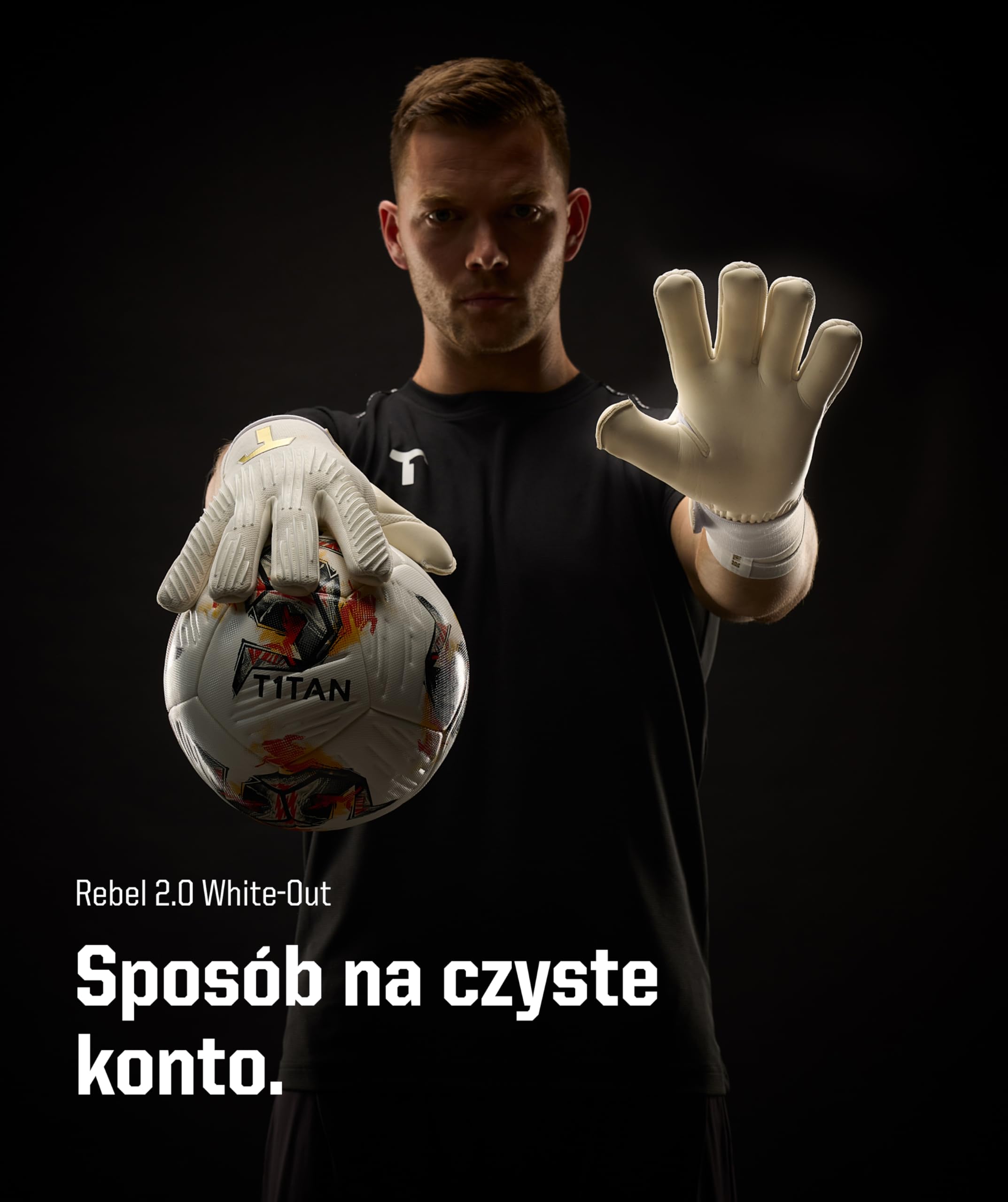 T1TAN Profesjonalne rękawice bramkarskie, męskie Rebel, rozmiar 6-11, rękawice bramkarskie, dla dorosłych, rękawice bramkarskie, młodzieżowe, do piłki nożnej, wiele kolorów