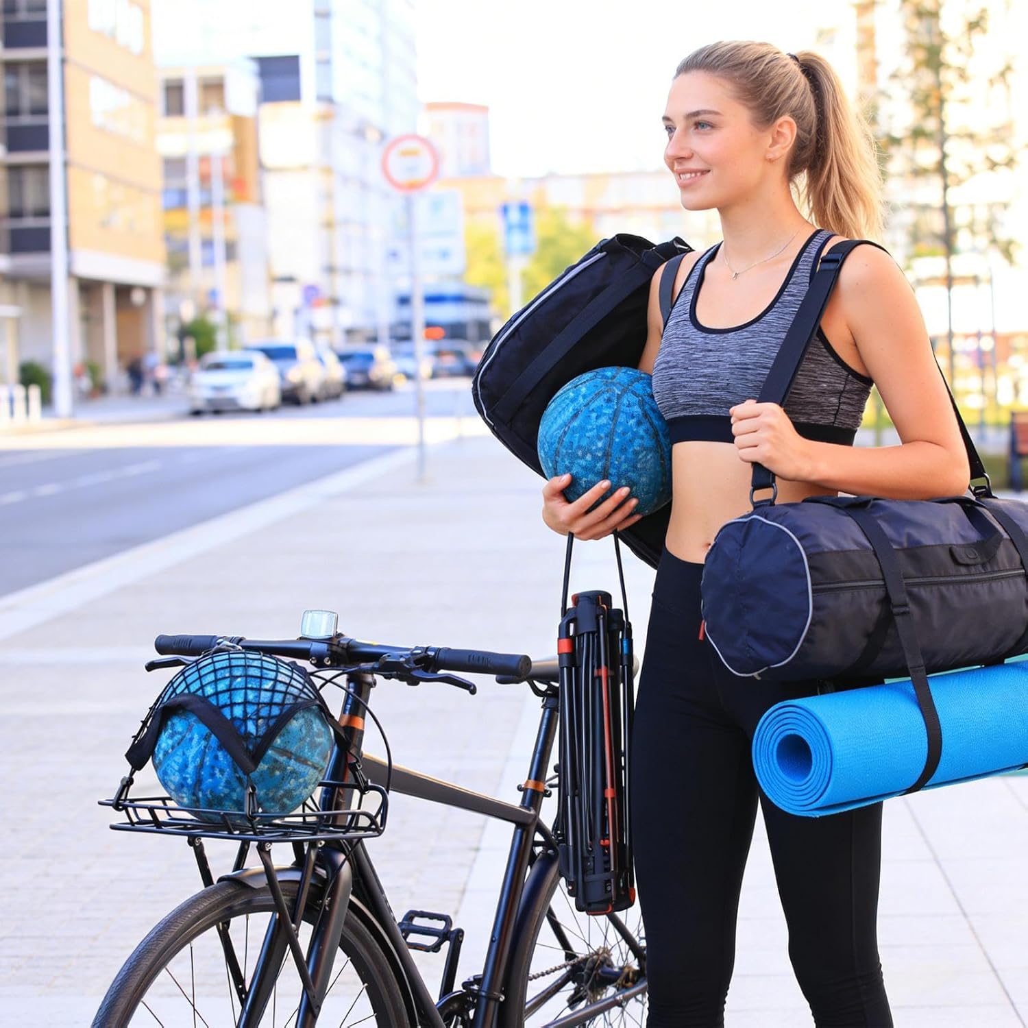 Bike Cargo Rack - Lightweight Bracket Luggage Holder, Touring Carrier Racks, Bicycle Luggage Support, Sturdy and Easy Installation, Bike Cargo Rack, Adjustable Fit, Ideal for Biking Cycling