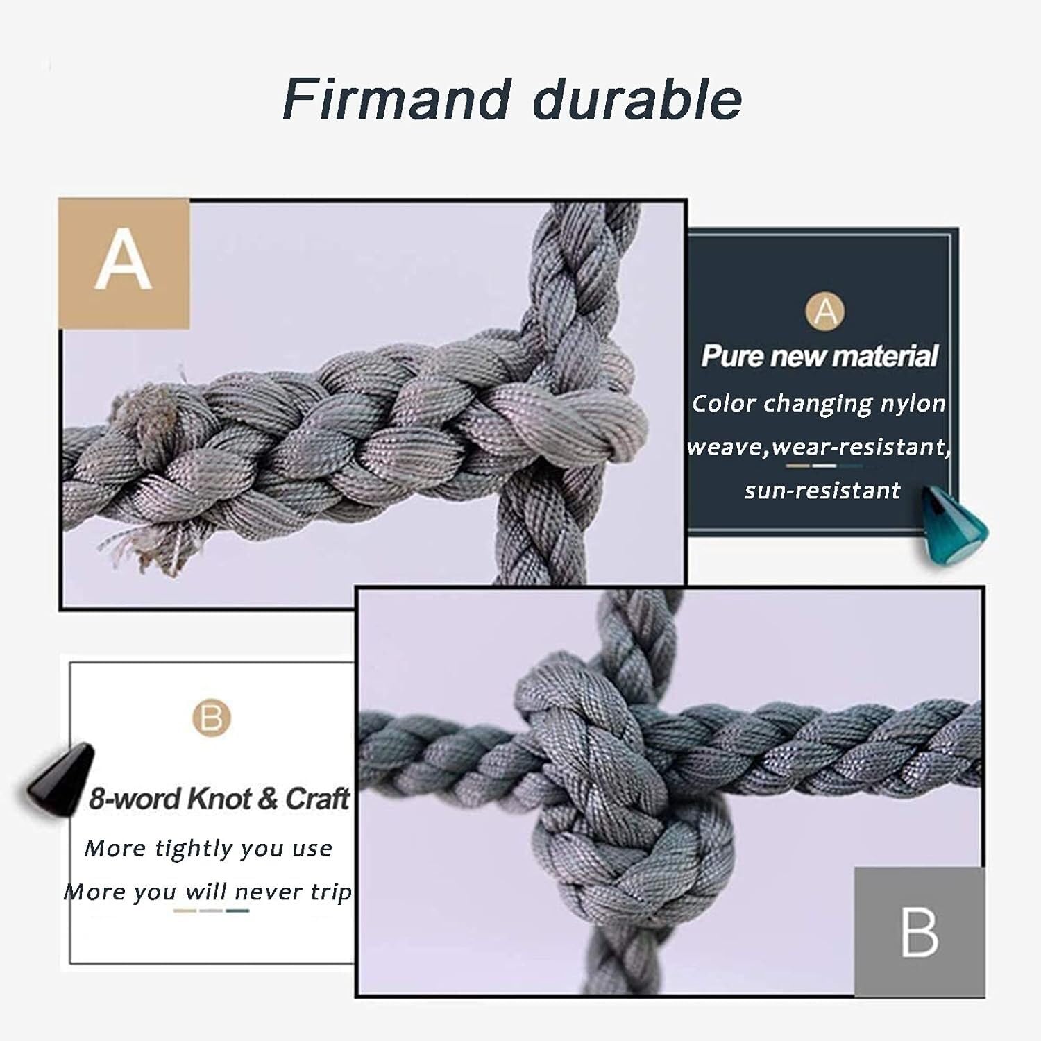 Rete for Struttura da Arrampicata for Bambini for parchi Giochi al Coperto, quanti Metri Sono necessari for effettuare Un Ordine for pochi Pezzi(14mmX15cm)