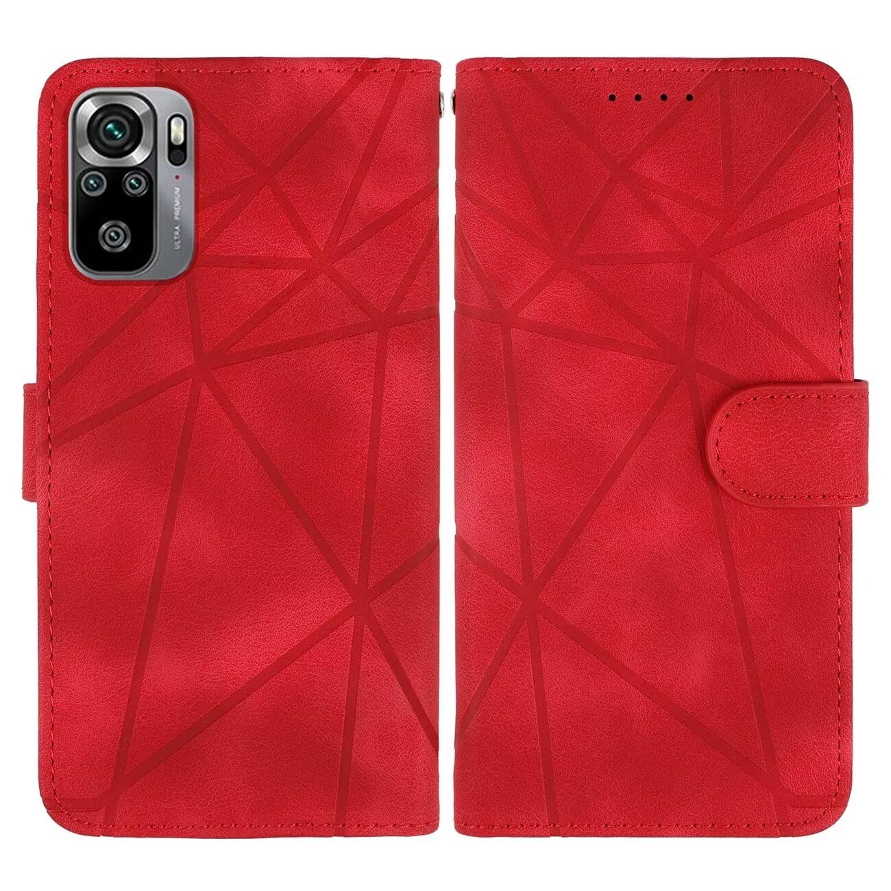 Wanyuexes Case for Redmi Note 10/Redmi Note 10S/Note 11SE 4G/Poco M5S Wallet Case with Tempered Glass Screen Protector - Image 4