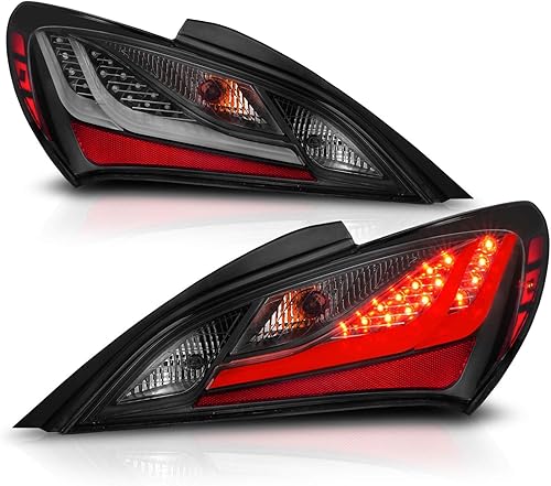 Miniatura 2 de ANZO (321347) 10-13 Hyundai Genesis 2DR LED Luces traseras humo