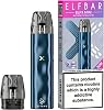ELFBAR ELFX Mini Refillable Pod Vape Kit (Ocean) – 1000mAh Built-In Battery, USB-C Fast Charging, 10–30W Adjustable Power, Airflow Control, RGB Battery Light, Dual Mesh QUAQ Tech, 2ml Pod No Nicotine