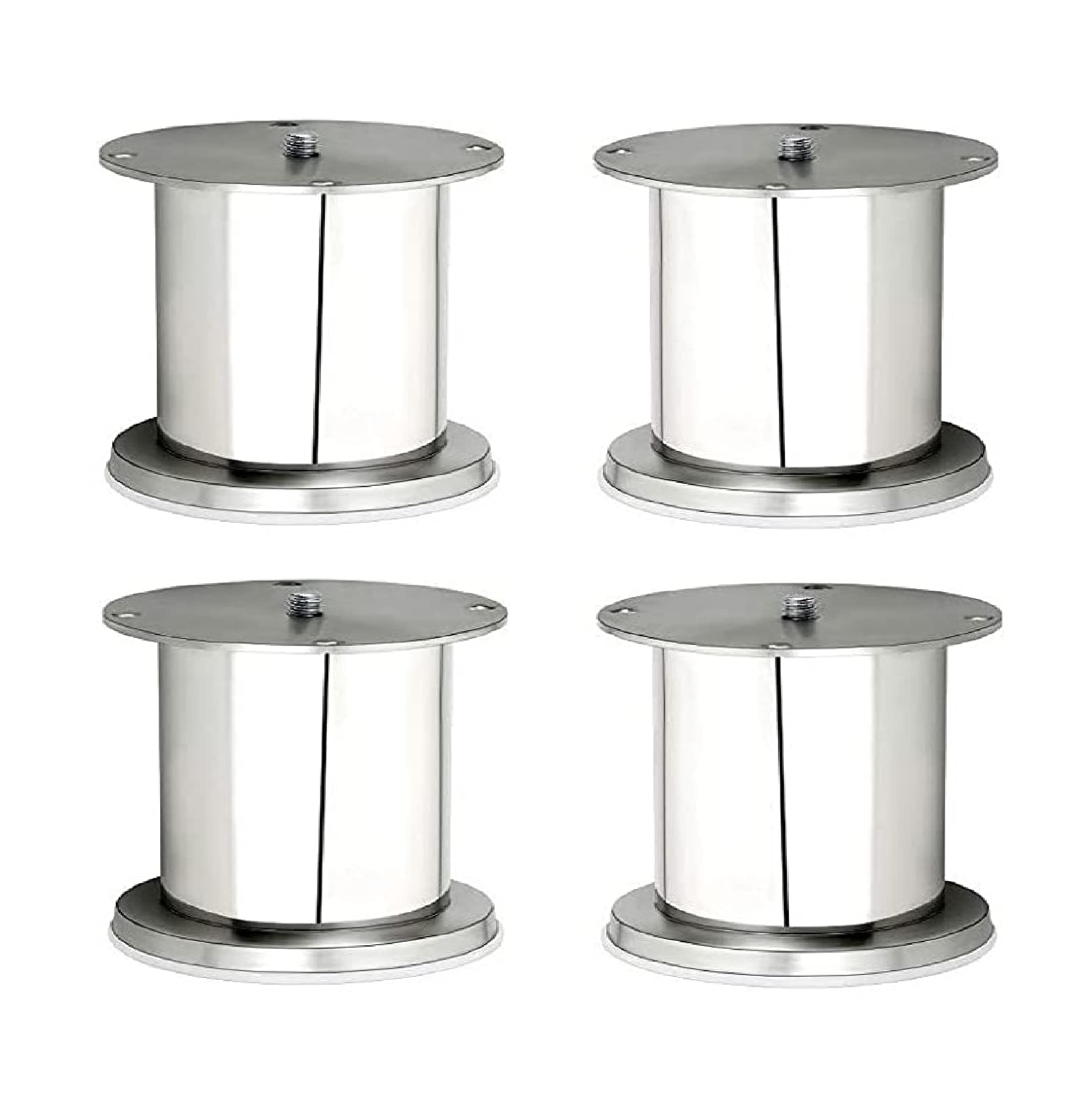 UNIQUELLA Metal Heavy Furniture Legs 4 Inch, 4 Pcs Furniture Feet Modern Style Furniture Sofa Legs, Heavy Duty Replacement Silver Legs for Cabinet, Cupboard, Table, Sofa, Couch Chair. (B09XN9GLB4) Amazon Price History, Amazon Price Tracker