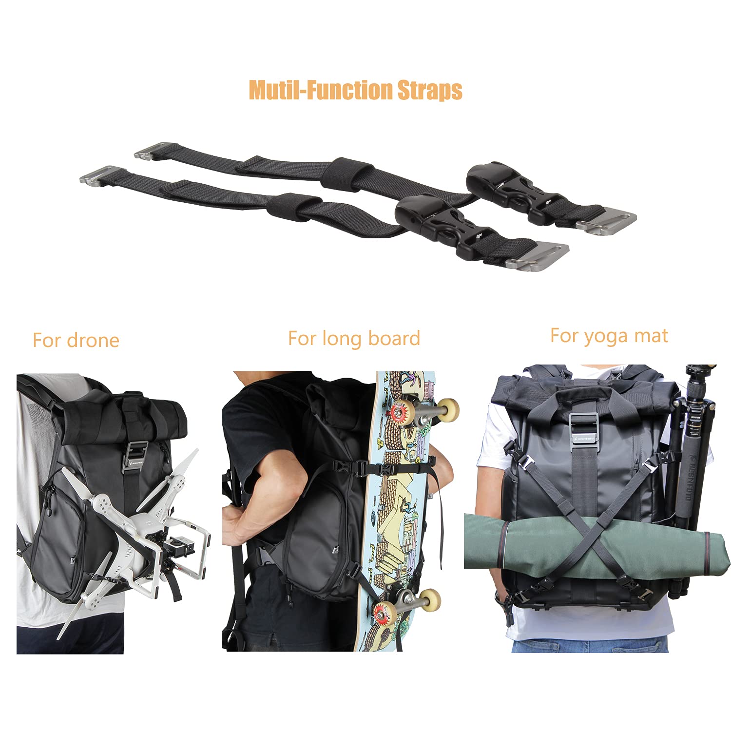 Camera Backpack Besnfoto, Waterproof Photography Photo Bag Roll Top