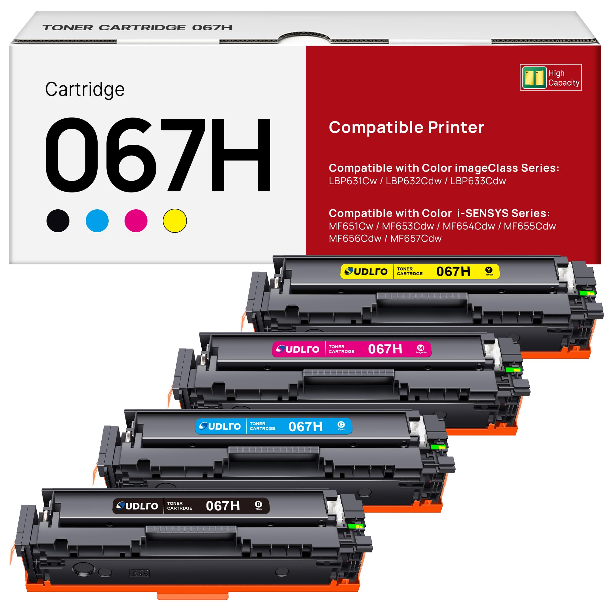 Amazon.co.jp: 067H トナーカートリッジセット 4個パック 大容量 Canon