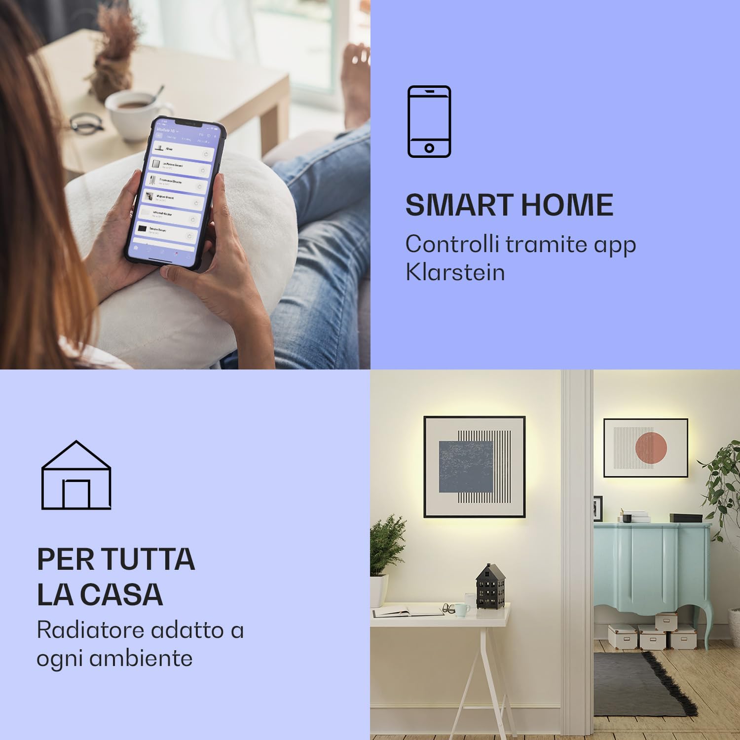 Stufa Elettrica Infrarossi Klarstein 900W | Riscaldamento A Basso Consumo | Controllo WiFi E App | Timer E Telecomando | Ideale Per Interni - Foto 11