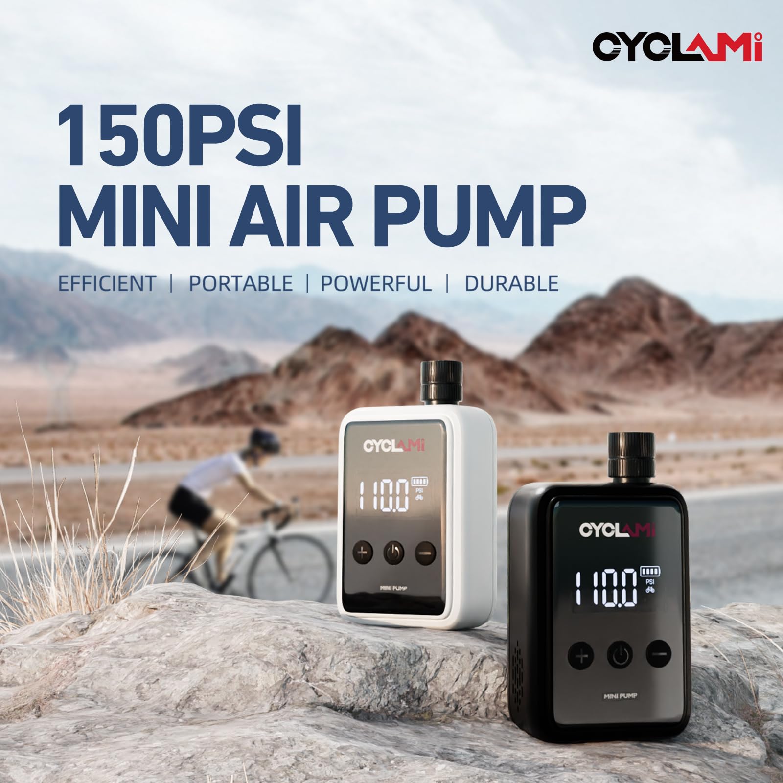 Amazon.co.jp: CYCLAMI 電動空気入れ 自転車用 150PSI 高圧充填 仏式