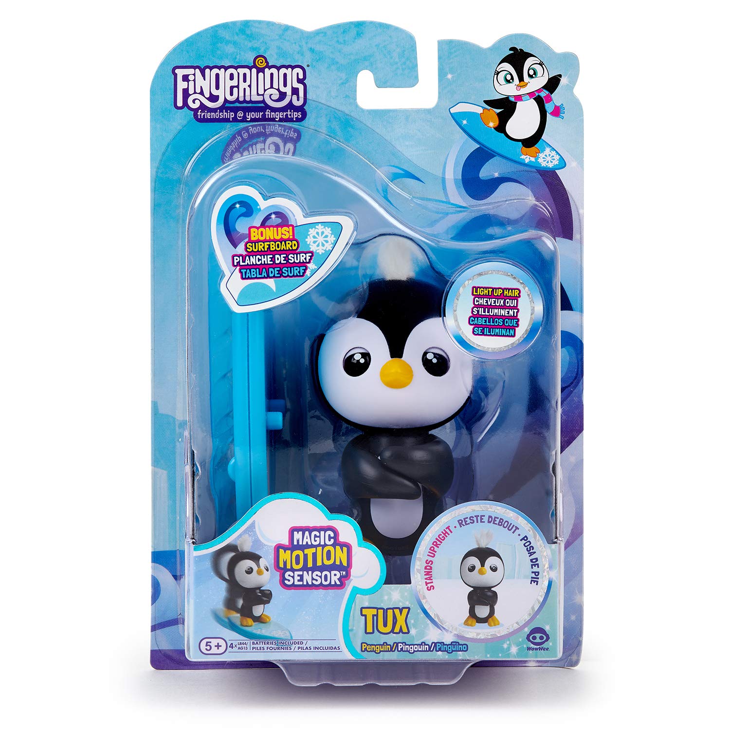 Fingerlings Baby Penguin - Tux (Black 