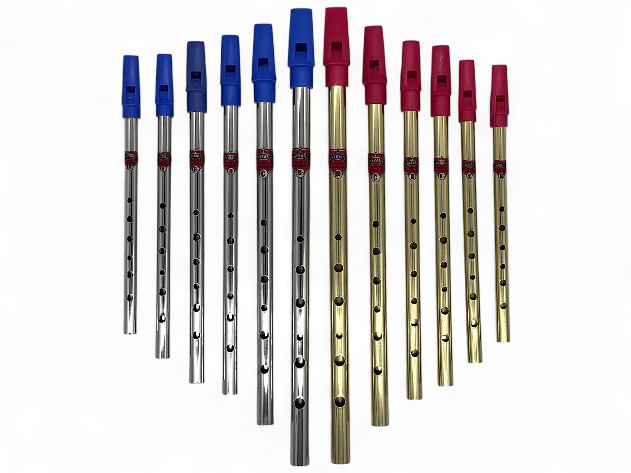 Tin Whistle Generation Flûte irlandaise Penny Whistle en nickel et laiton (Nickel, Eb)