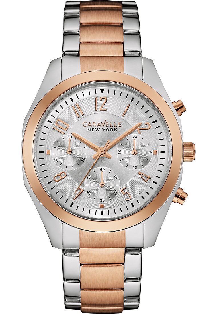 Caravellenew York Rose Gold Melissa Womens Quartz Watch With