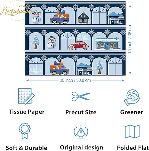 Miniatura 10 de Nicrolandee Suministros para fiestas de abejas, 24 hojas de papel de seda para envoltura de regalo temática de día de abeja, papel de seda amarillo