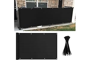 Balcony Privacy Screen for Deck Railing, 3x10FT Black
