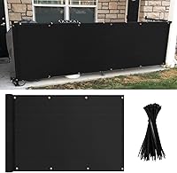 Vista 9 de MEANCHEN Cubierta para valla de privacidad de 3 x 10 pies, protección UV, resistente a la intemperie, impermeable, para apartamentos, exteriores