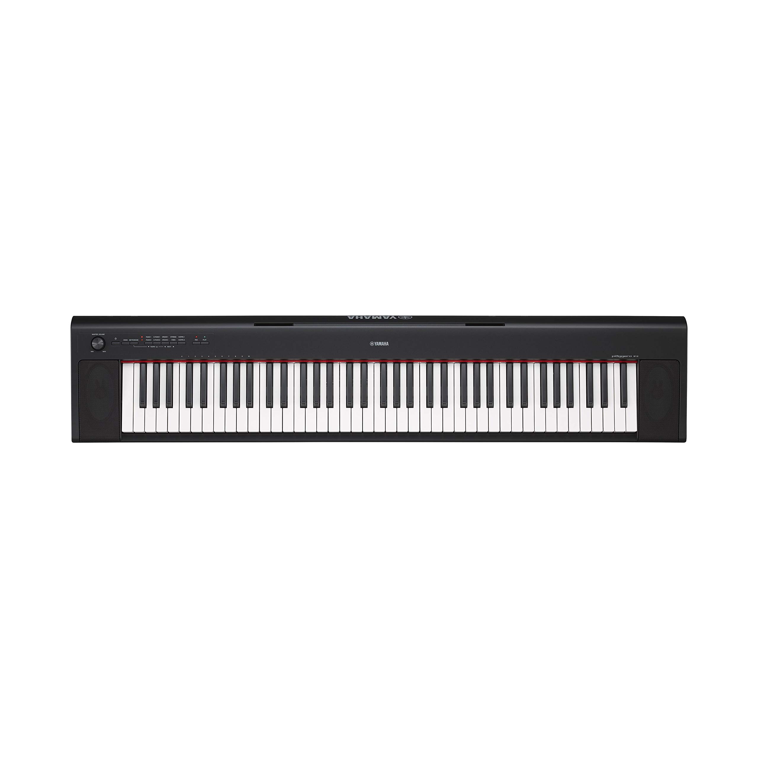 YAMAHA piaggero(ピアジェーロ) NP-32 ブラック YAMAHA NP-32 Piaggero Slimline Portable Keyboard, Black finish