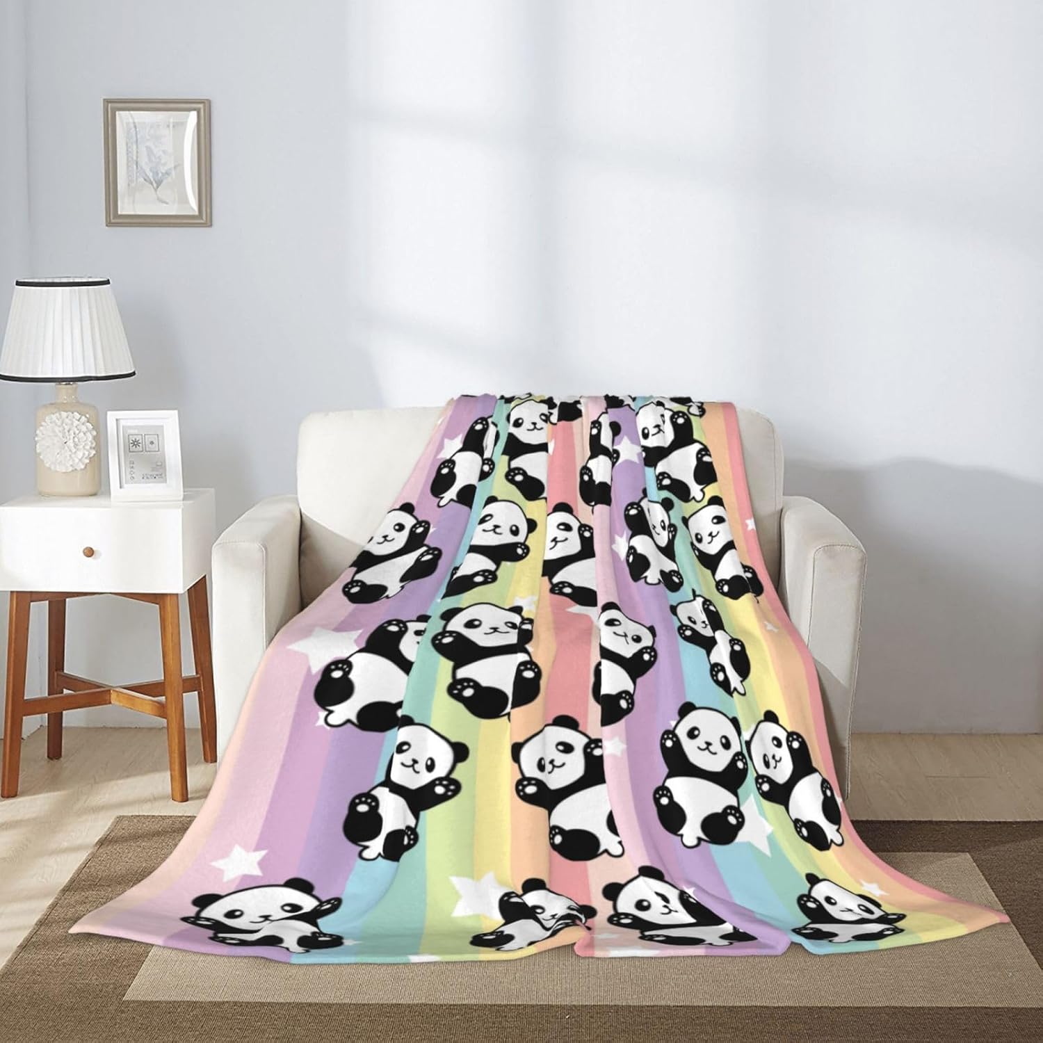 Dalmatian Dog Blanket Cute Comfort Warm Dalmatian Dog Throw Blanket Soft Fleece Blankets Dalmatian Gifts for Kids, Black