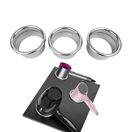 Miniatura 31 de Estación de peinado con secadora, rizador, soporte para peine y organizador de tubos