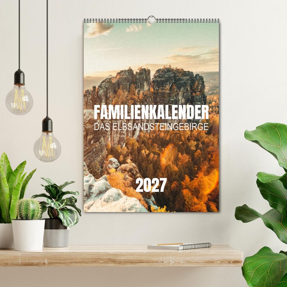 Familienkalender - Das Elbsandsteingebirge (Wandkalender 2027 DIN A2 hoch), CALVENDO Monatskalender: Entdecke die Sächsische & Böhmische Schweiz (CALVENDO Natur)