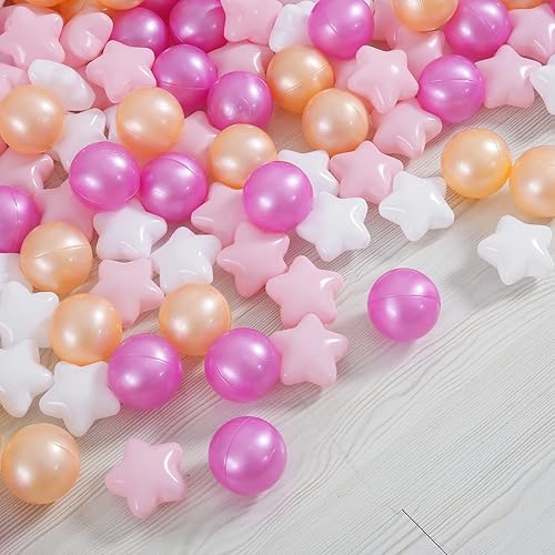 Miniatura 3 de Pelotas de plástico suave, 100 bolas de juguete de plástico para niños, regalo ideal para cumpleaños de bebé pequeño, Navidad, tienda de campaña de