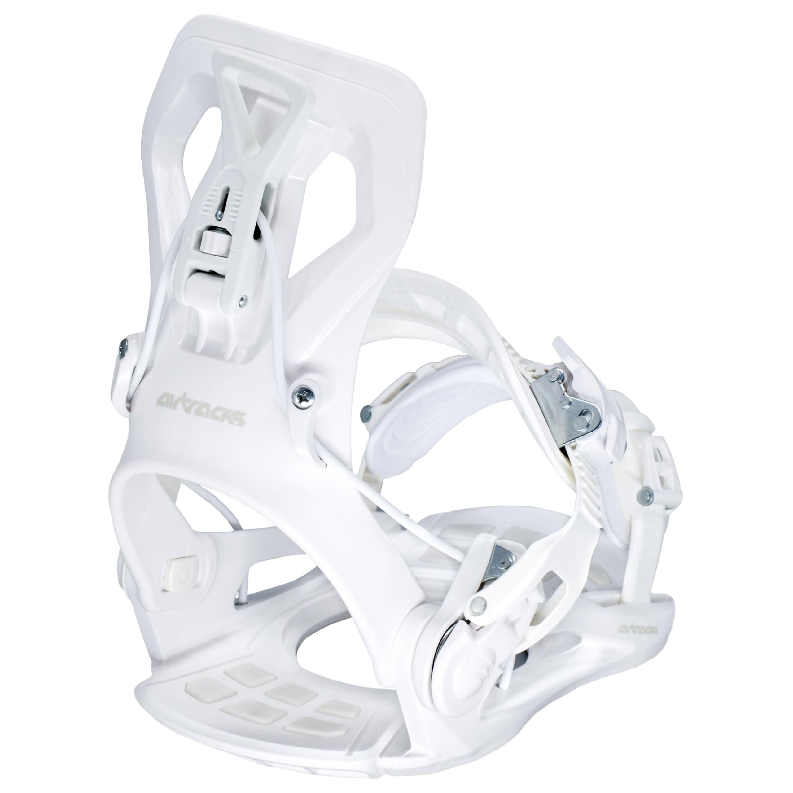 Airtracks Fixation de snowboard Master W Pro Fastec System - Tailles S, M, L (M - Blanc (38-41))