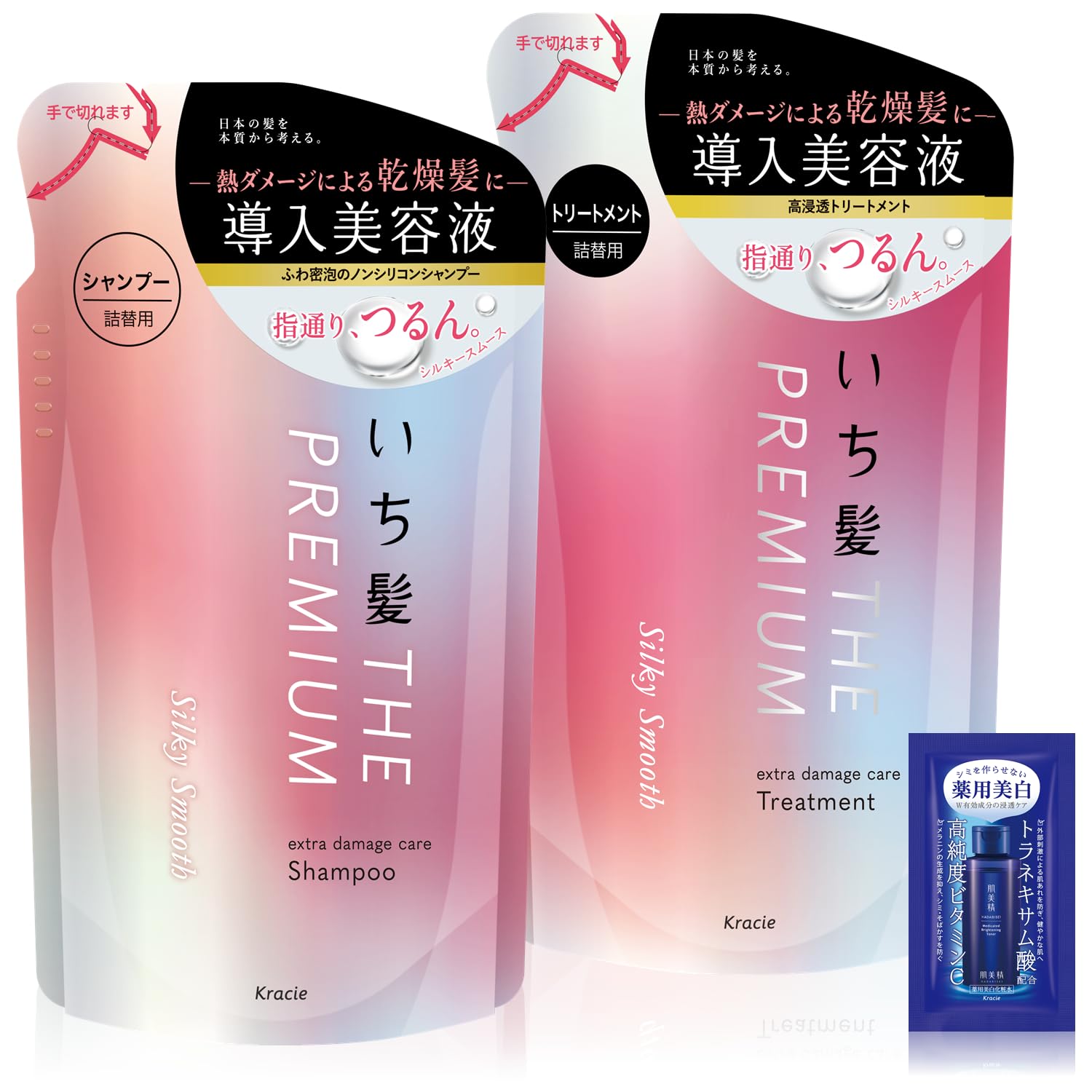 R mama✧*̣̩⋆̩☽⋆゜シャンプー1本セット Amazon | いち髪 THE PREMIUM 【シルキースムース】 エクストラ