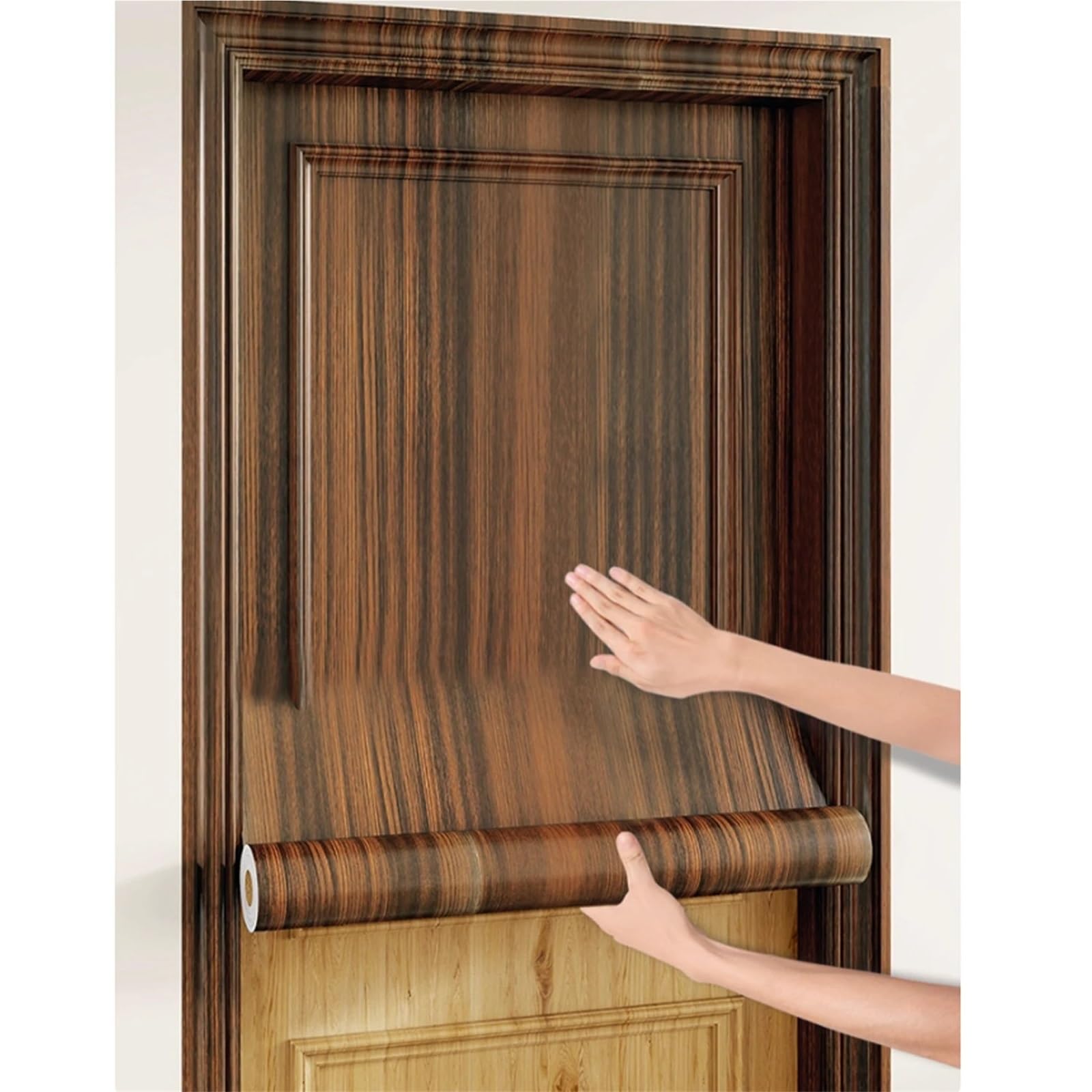Carta da parati con venature del legno 55/40 cm
