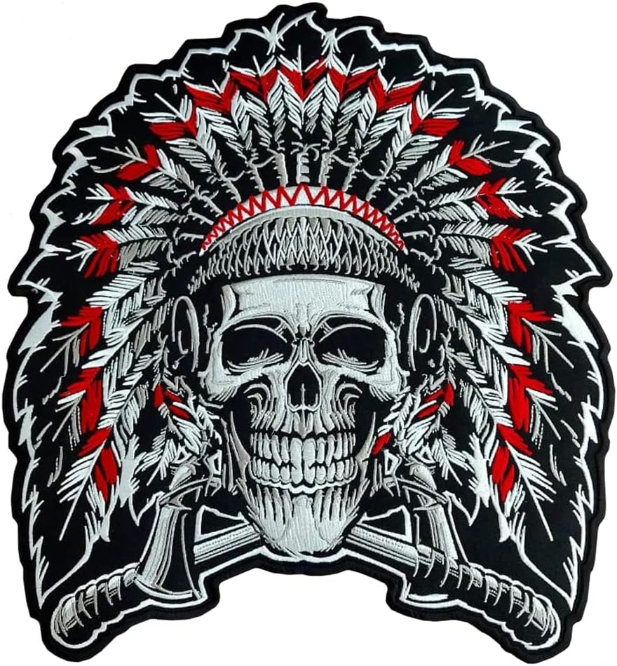 "MakeMyPatch Indian Chef Large Back Patches for Vest Perfect for DIY Iron on or Sew on Motorcycle Patches, Ideal for Jackets, and Clothing Multicolor "