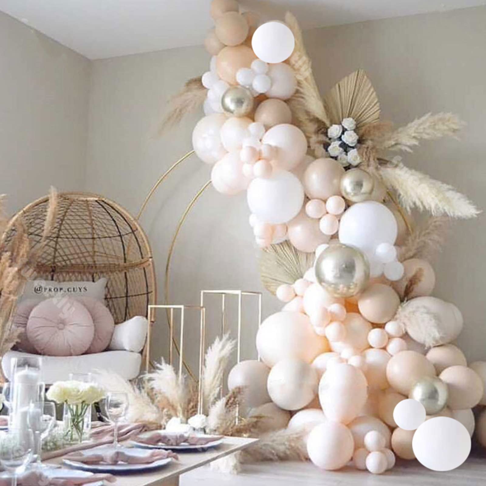 25 Stück Seidenpapier-Quasten DIY-Girlande – Bastelset Für Hochzeits- & Babyparty-Deko In Rosa/pfirsich