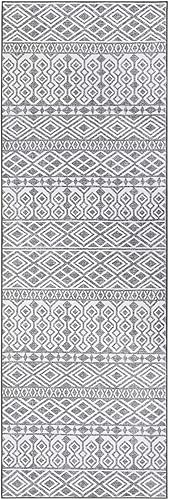 Miniatura 2 de IMINROME Alfombra marroquí lavable a máquina, geométrica de 2 x 8 pulgadas, alfombra de pasillo suave y delgada, antideslizante, de pelo bajo, para