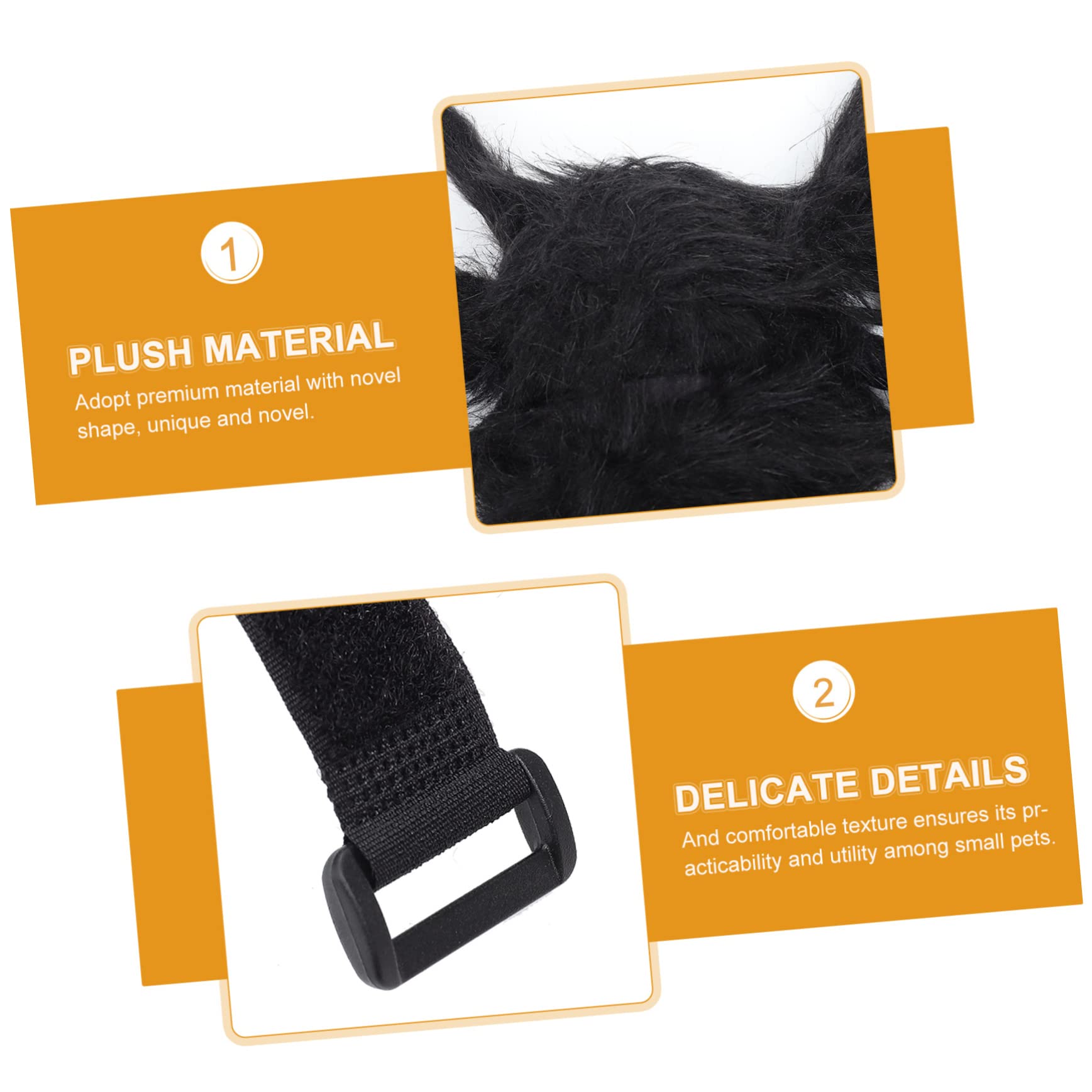 HANABASS 3pezzi Costume Per Animali Domestici Forma Di Ragno Fuzzy Per Halloween Accessorio Divertente e Spaventoso Per Cani e Gatti Adatto Occasioni Festive e Foto Memorabili