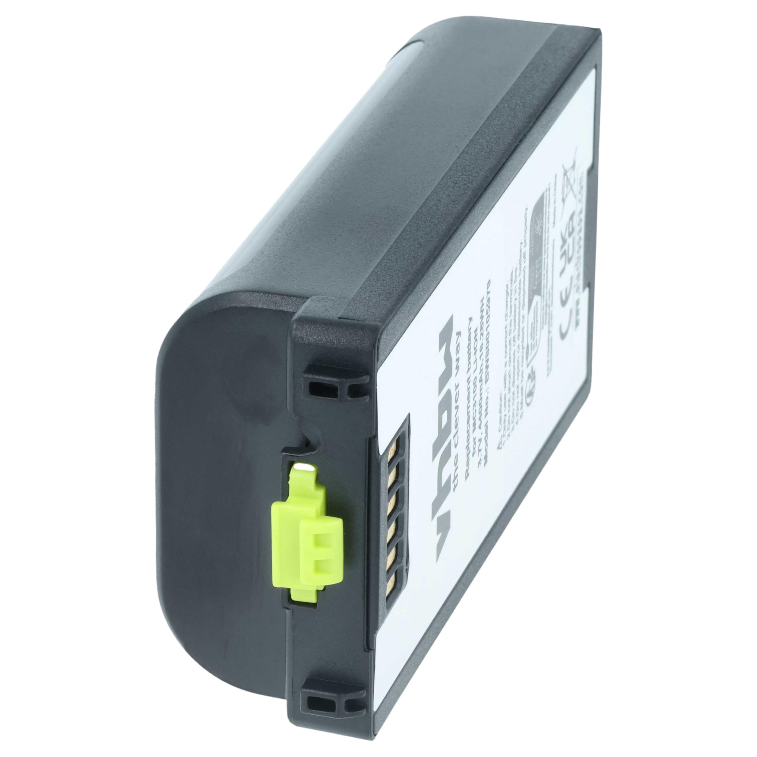 vhbw Batería Compatible con Symbol MC3190, MC3100, MC3190G, MC3190-G13H02E0, MC3190-GL4H04E0A escáner códigos de Barra, TPV (4400 mAh, 3,7 V, Li-Ion)