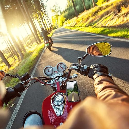 Miniatura 4 de Soporte magnético para teléfono de motocicleta, fuerte magnético atrae tanque, antideslizante y antiarañazos, se adapta a la mayoría de teléfonos,