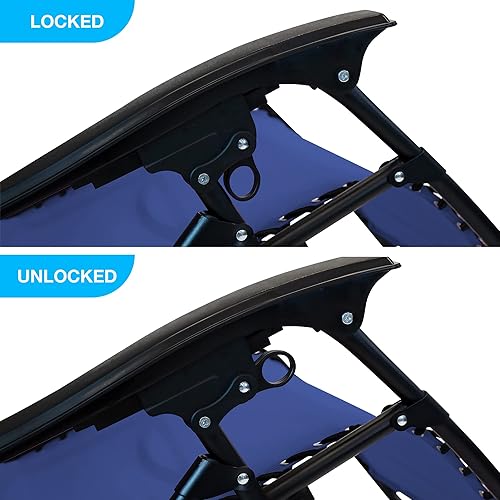 Miniatura 9 de Sun-Ray 213074OVR1P Silla de gravedad cero de gran tamaño, color azul