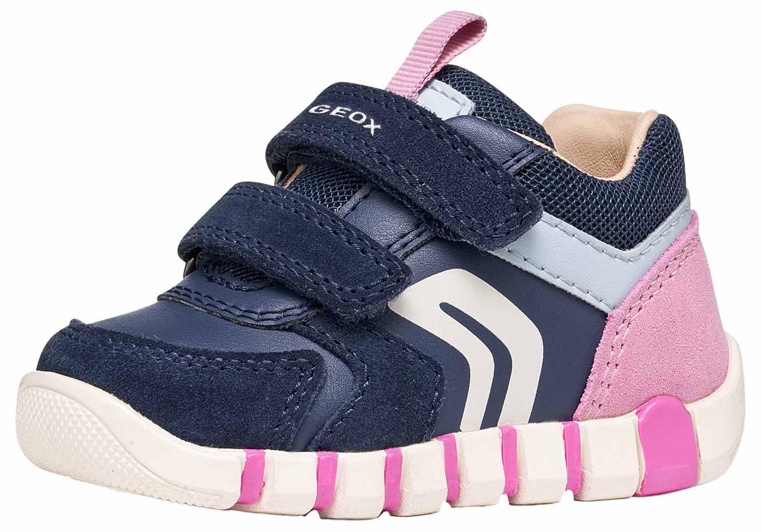 Geox Baby Girl B IUPIDOO Girl C First Steps Navy/DK Pink 21_EU