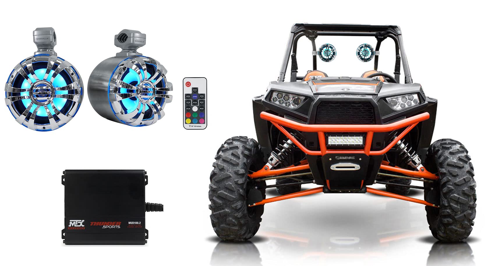 Rockville Audiosavings Bundle: (2) WB65KLS Silver 6.5