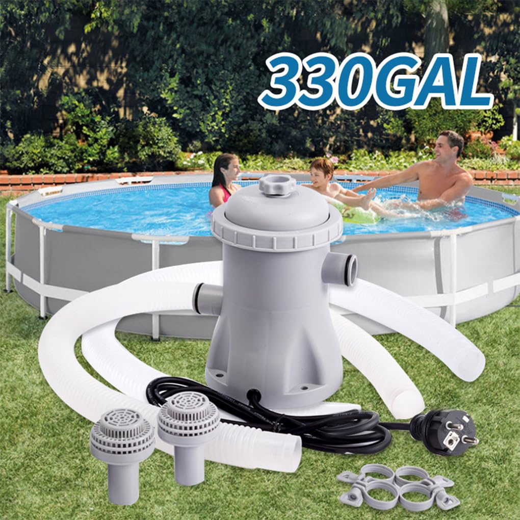 Fácil Montaje y filtración silenciosa con Bomba de Filtro de Piscina ABS Filtración y claridad del Agua