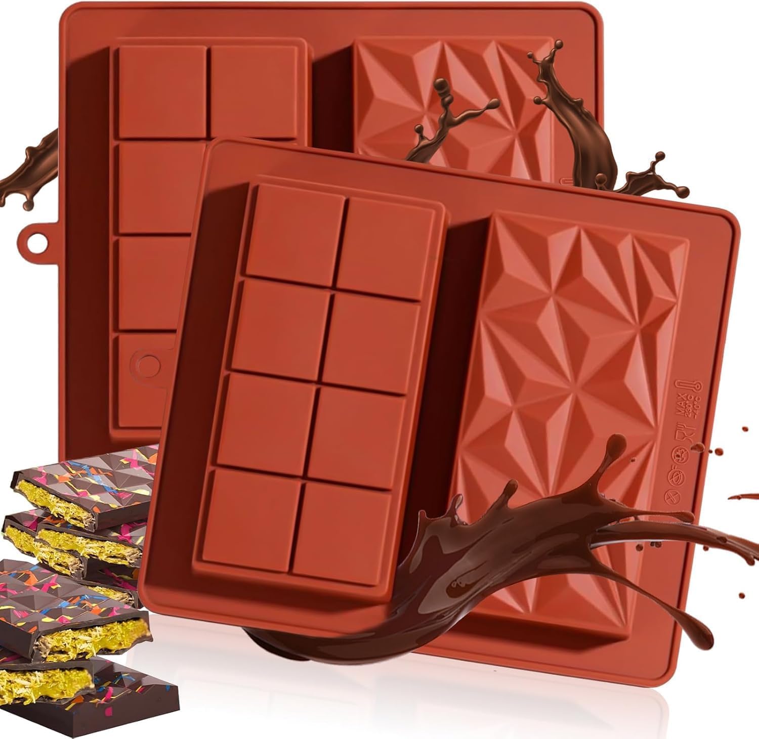 Stampo per cioccolato in silicone profondo, forma di
