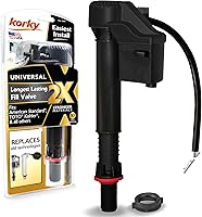 Korky QuietFILL 2X Long Life Toilet Fill Valve 528X - Universal Fit 99% Toilets, Quiet, Easy Install & 2X Durable