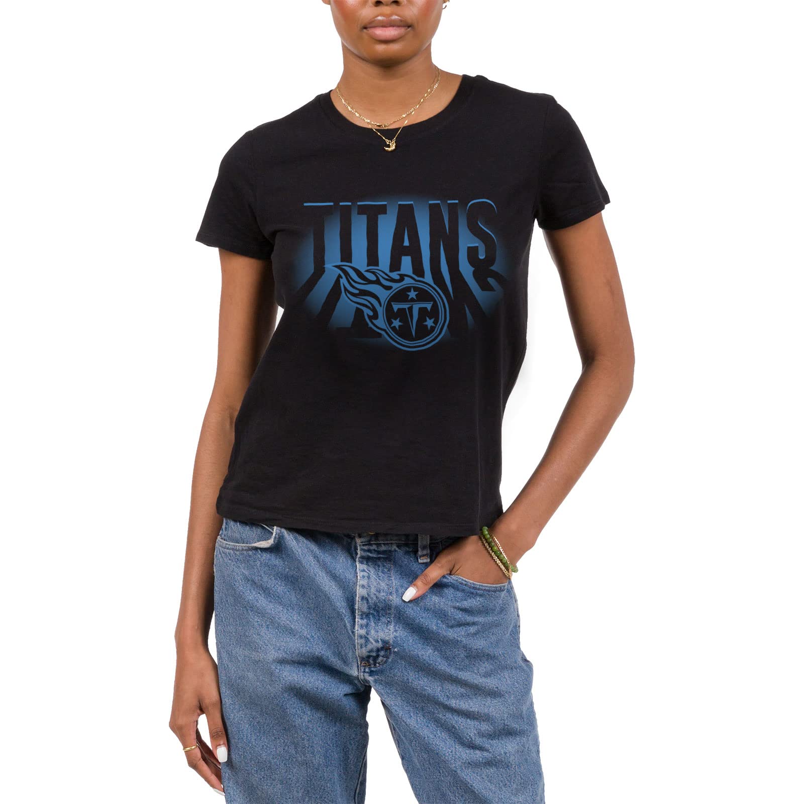 Junk Food Clothing x NFL - Women's Team Spotlight Short Sleeve Fan Shirt - Officially Licensed NFL Apparel