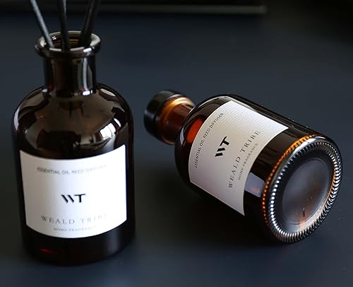 Miniatura 2 de Juego de difusor de varillas de flores para ambientadores de baño, varillas difusoras de aceite, aroma de jazmín blanco, 4.0 onzas líquidas,