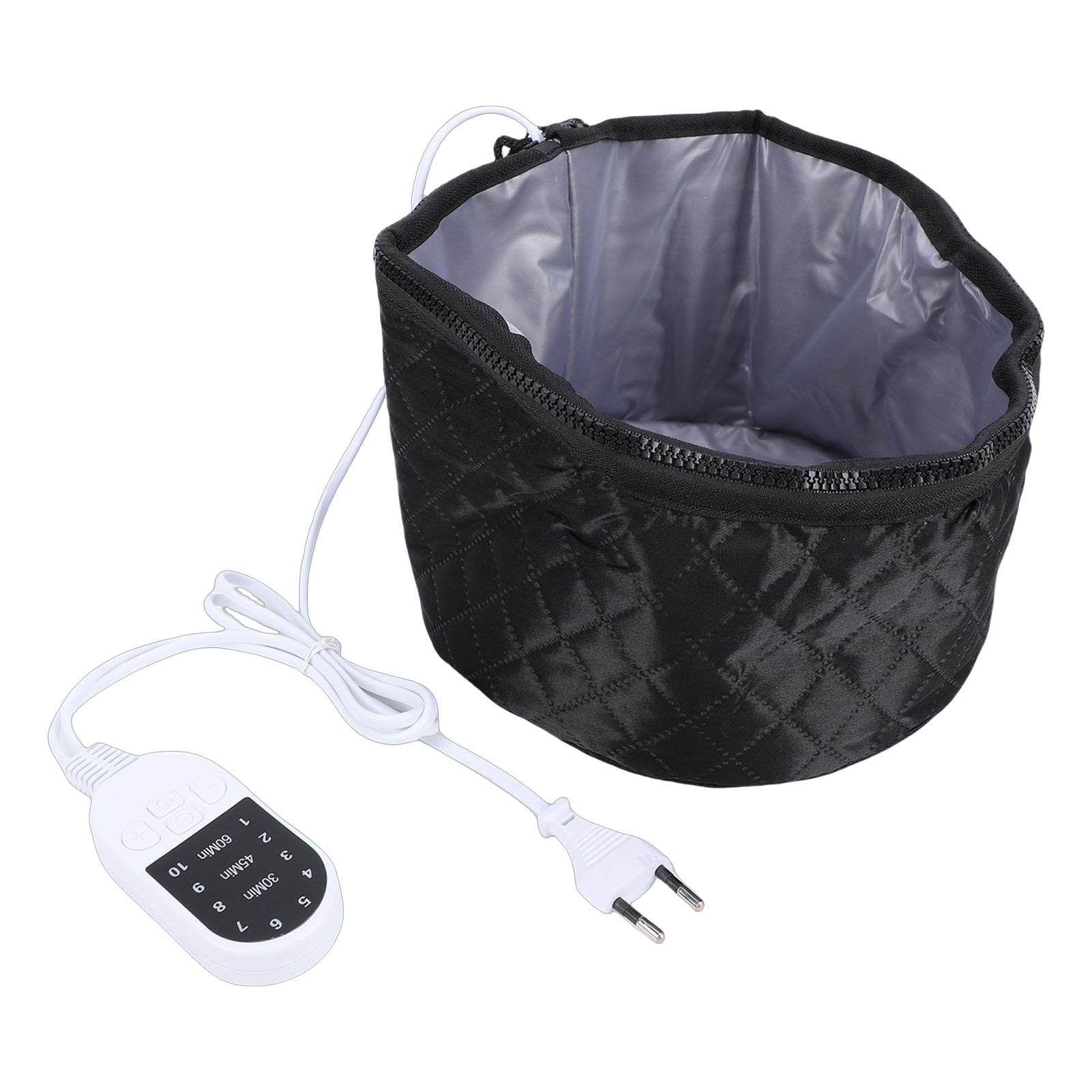 Jiawu Gorro Térmico de Acondicionamiento Profundo Gorro Térmico de 10 Niveles para Reparación e Hidratación de Calidad de Salón para Cabello Dañado, Bolsa de Almacenamiento Portátil Incluida para