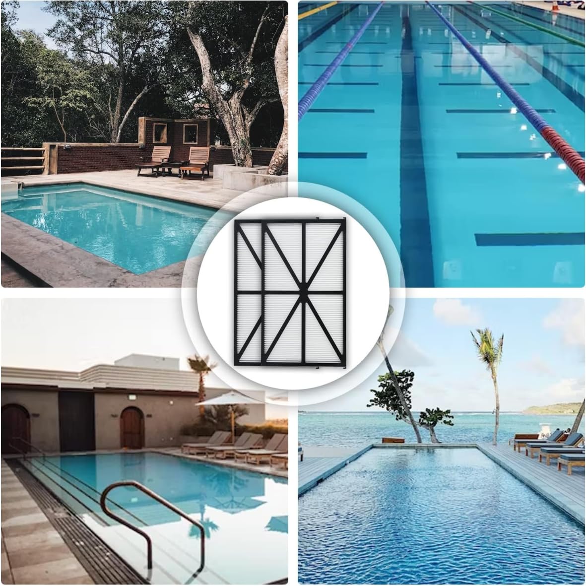 Générique filtres Robot de Piscine compatibles-Lot de 2- (Tiger Shark,Tiger Shark QC, evac, evac Pro, Aquavac, Aquavac QC,sharkvak,sharkvac XL) !!!!