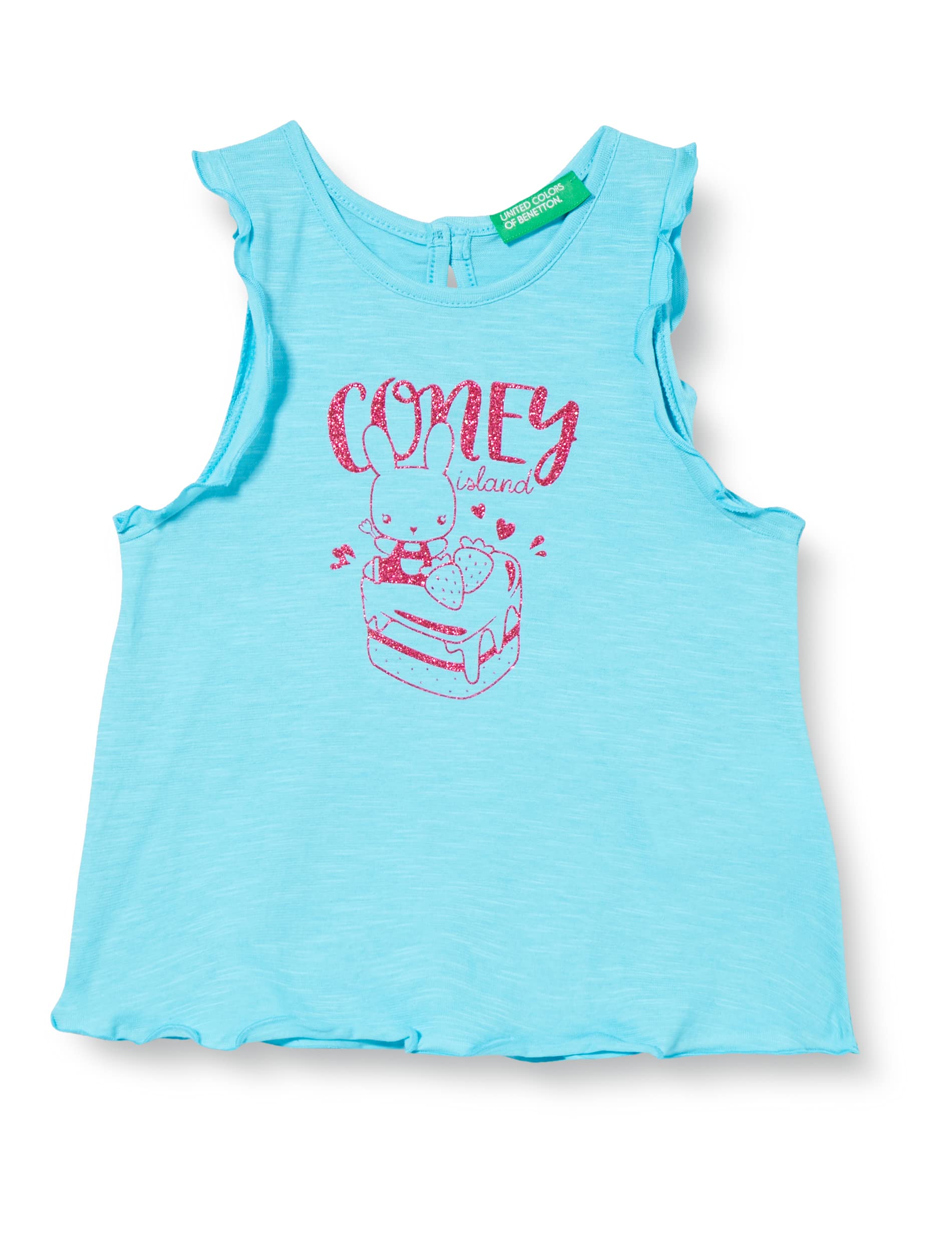 Canottiera Multicolor Benetton Per Bambine E Ragazze – Top Fresco In Cotone E Acrilico
