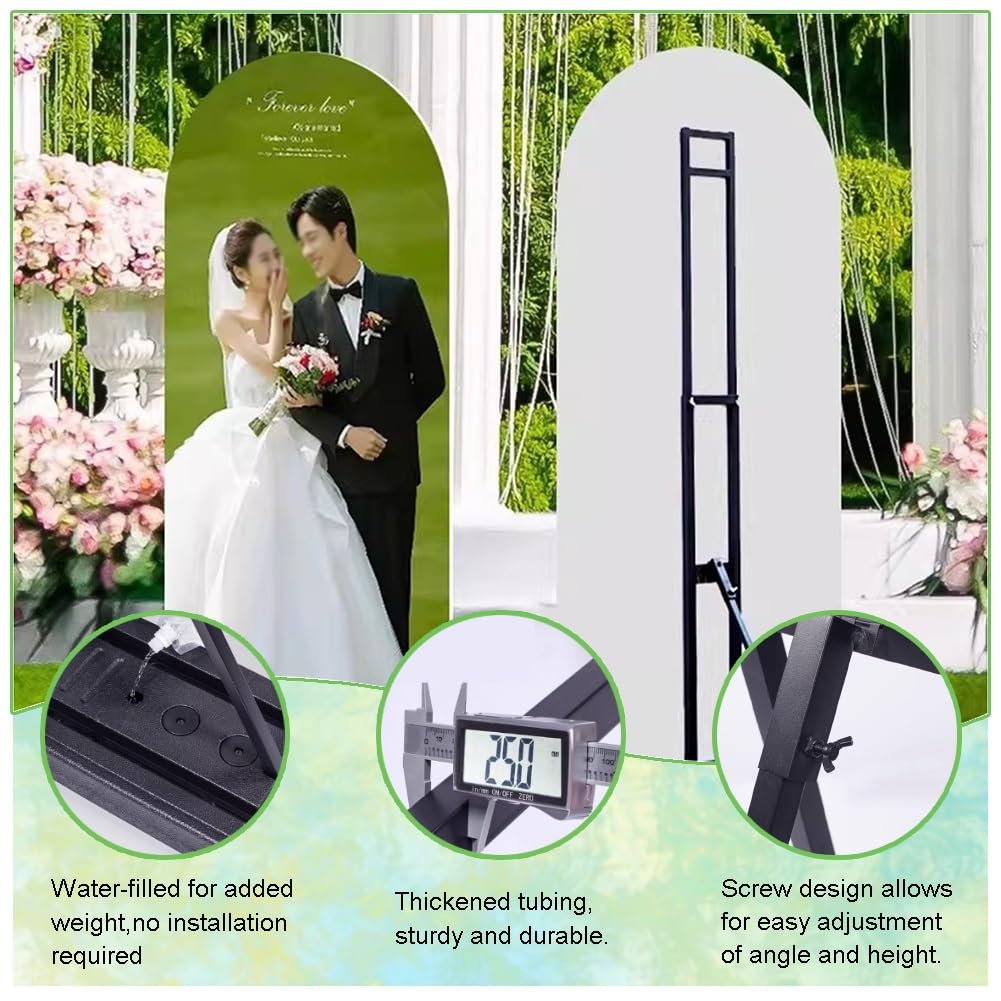Soporte Para Carteles De Alta Resistencia — Portacarteles Con Base Rellenable De Agua Mejorada, Soporte De Pie Ajustable, Ideal Para Bodas, Diversos Eventos