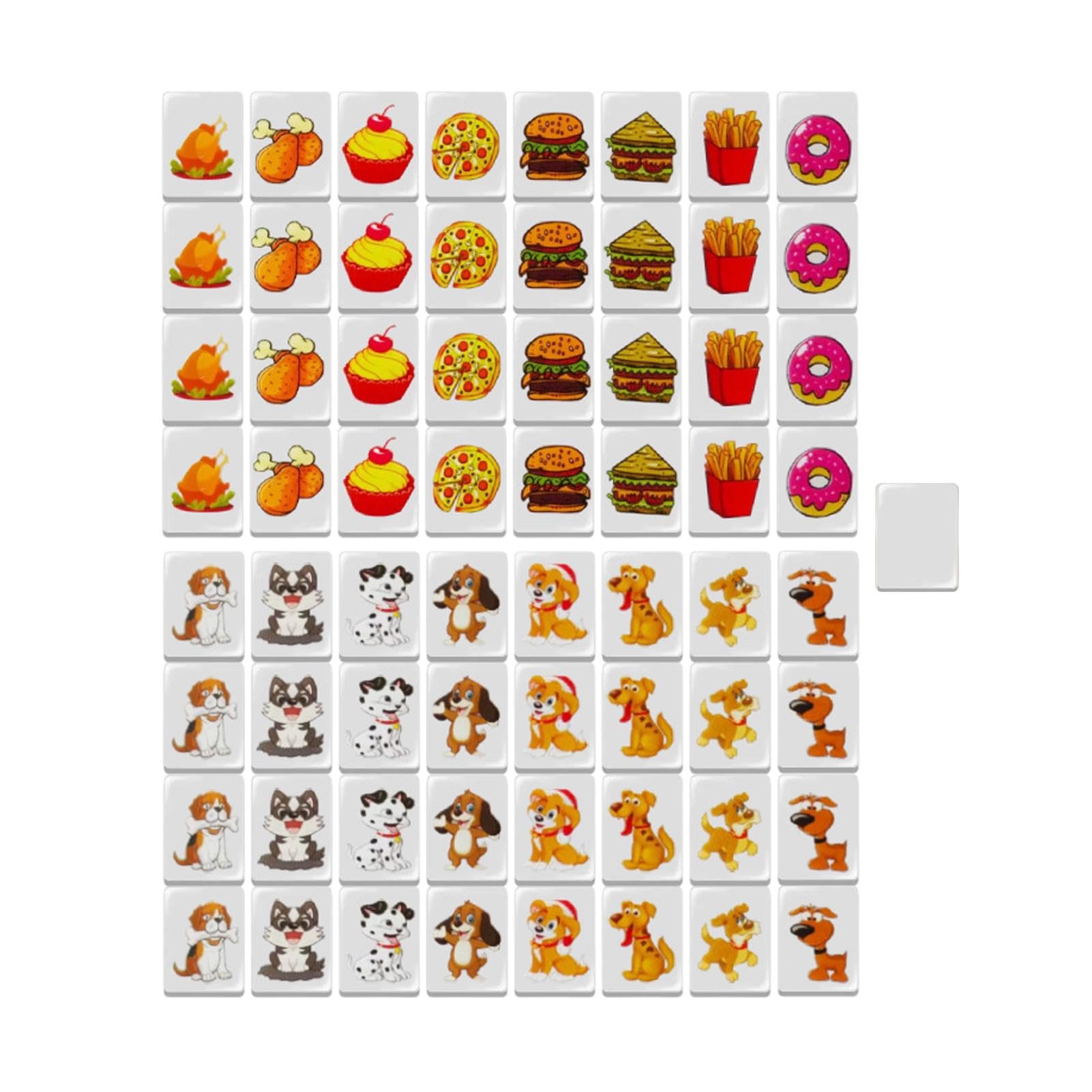 Set Mahjong da viaggio,Set tessere Mahjong - Set di puzzle Mahjong a blocchi,Blocchi da costruzione 64 tessere, tessere Mahjong, giocattoli da viaggio, set di giochi MAh Jong con bandiera