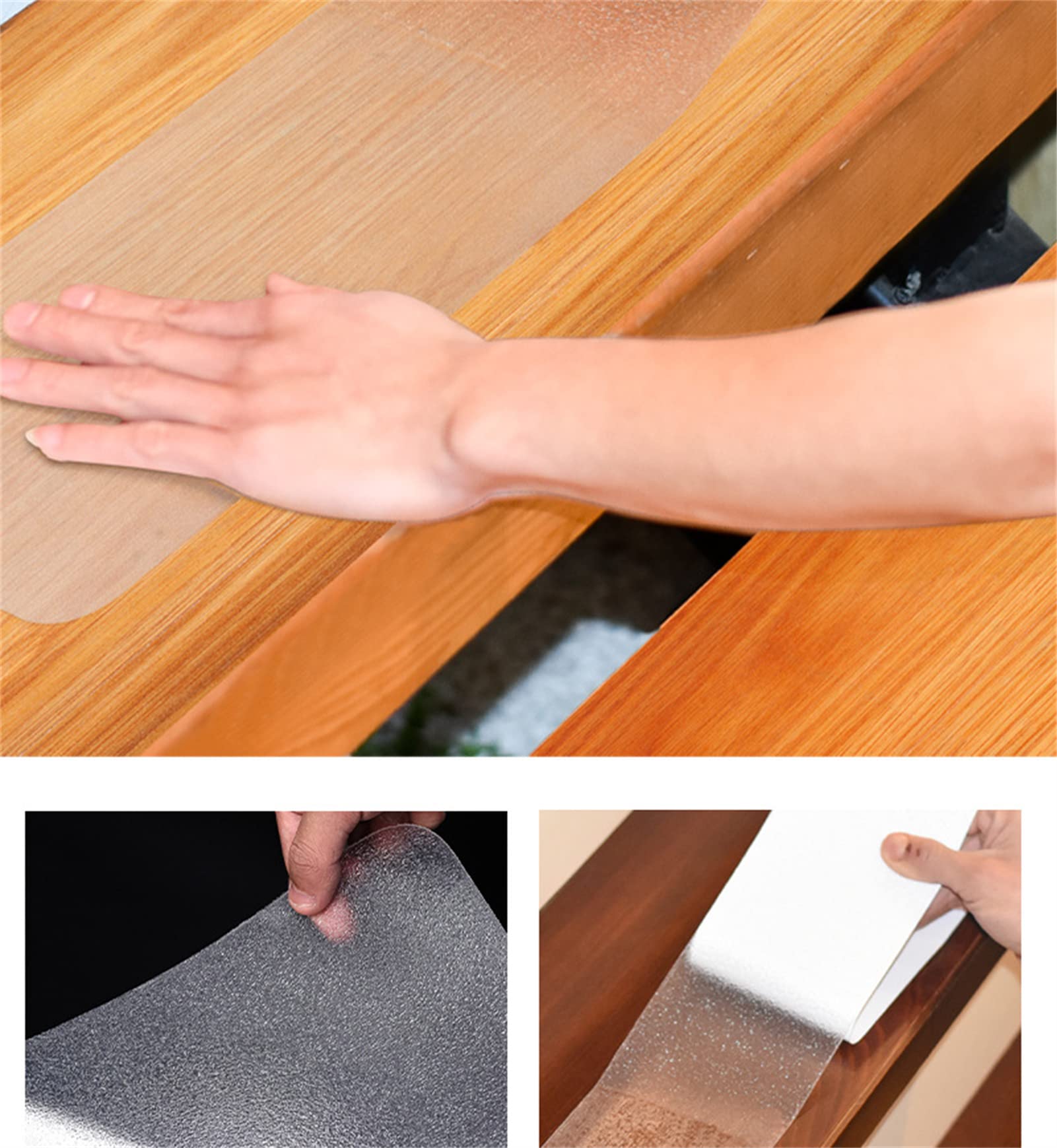 Pegatinas Antideslizantes Negras De Gran Tamaño para Agarre De Baño, Escaleras Impermeables, Tiras De Ducha para El Suelo, Cinta De Seguridad, Alfombrilla para Bañera, 15 Uds.(Black,4x32in)