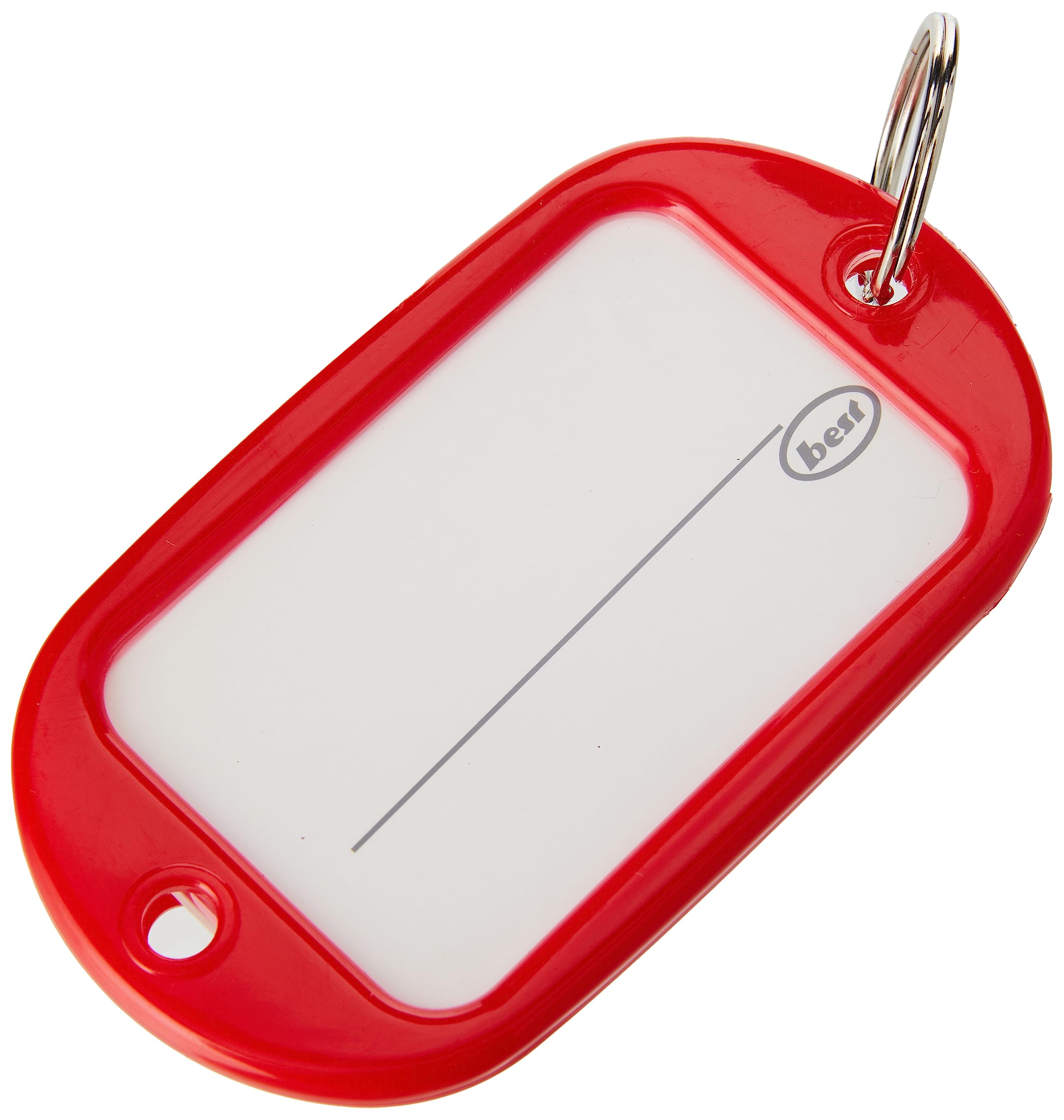 Merriway BH04017 (5 szt.) asortyment breloczków do kluczy z wkładkami do kart, 95 mm x 53 mm (3,3/4 cala x 2,1/20.3 cm) - opakowanie 5 sztuk