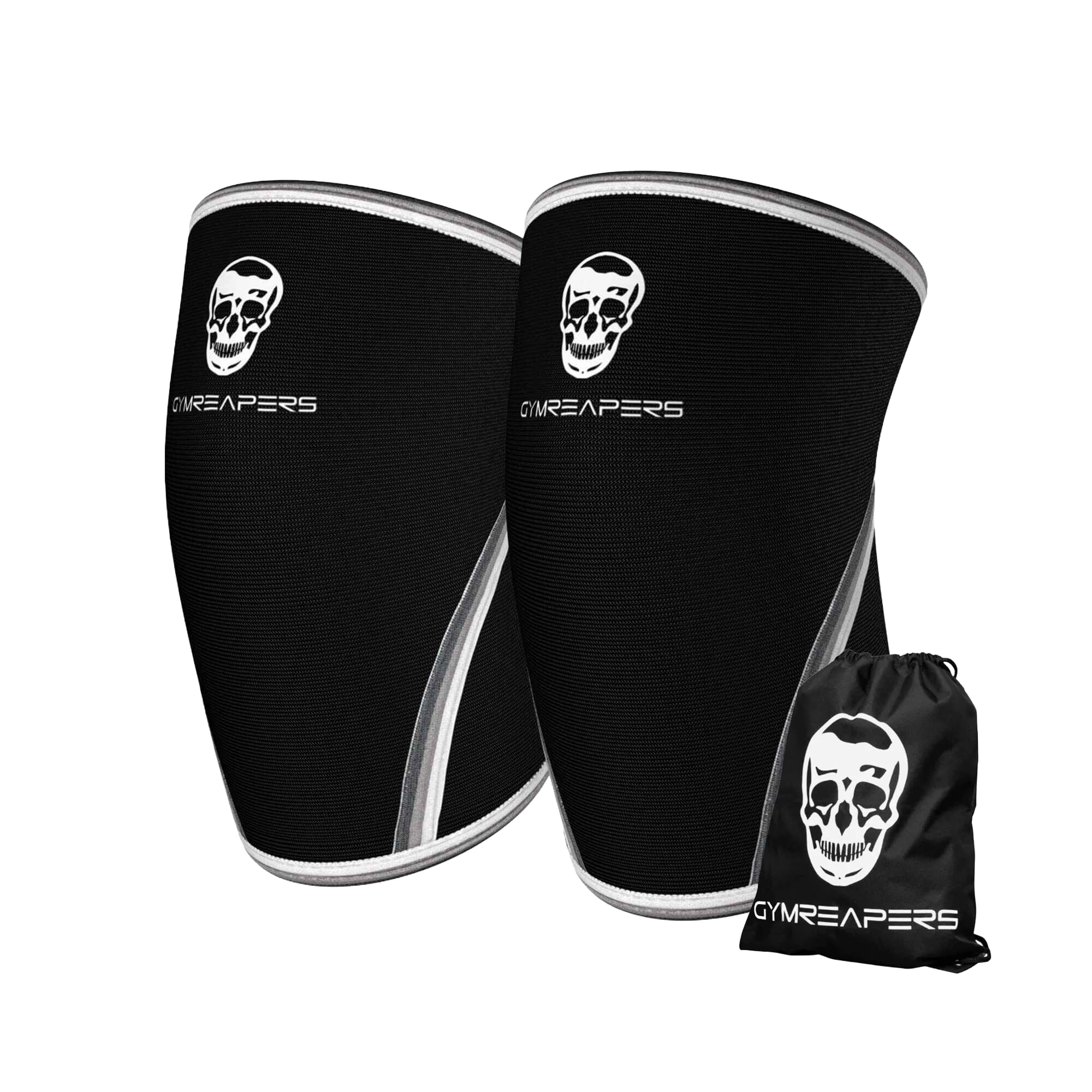 genou manches (1 paire) gratuit Sac de sport – Manchon de genou et compression Brace pour musculation, haltérophilie, Cross Training et d'haltérophilie – Gymreapers 7 mm Paire de manches – pour Homme et Femme – Garantie de 1 an